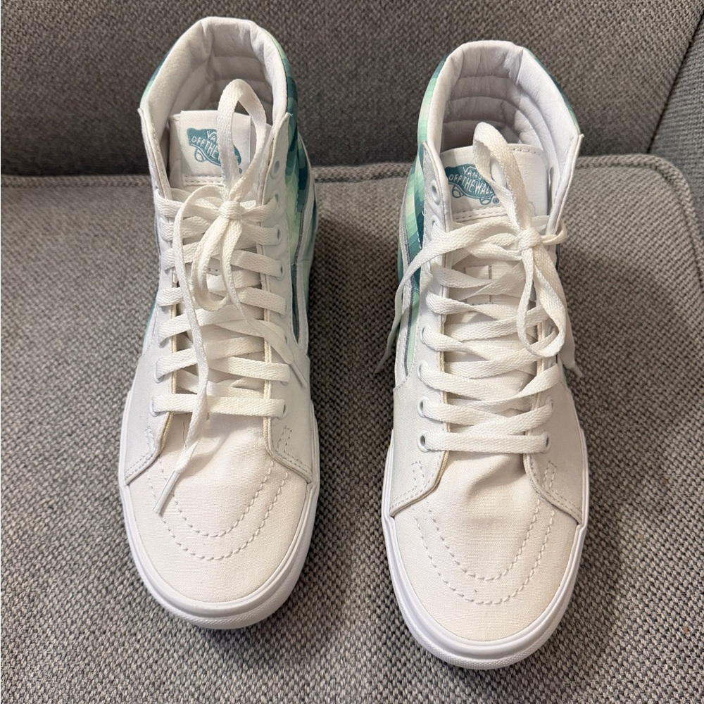 Vans Sk8-Hi Stacked sneakers in mint gradient colorway unisex great condition